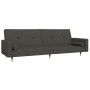 Sofá cama de 2 plazas con dos almohadas terciopelo gris oscuro de , Sofás - Ref: Foro24-375750, Precio: 229,68 €, Descuento: %