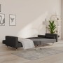 Sofá cama de 2 plazas con dos almohadas terciopelo gris oscuro de , Sofás - Ref: Foro24-375750, Precio: 229,68 €, Descuento: %