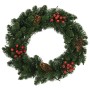 Coronas navideñas 2 unidades con adornos verde 45 cm de vidaXL, Adornos festivos - Ref: Foro24-284330, Precio: 44,24 €, Descu...