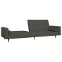 Sofá cama de 2 plazas con dos almohadas terciopelo gris oscuro de , Sofás - Ref: Foro24-375750, Precio: 229,68 €, Descuento: %