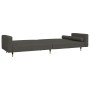 Sofá cama de 2 plazas con dos almohadas terciopelo gris oscuro de , Sofás - Ref: Foro24-375750, Precio: 229,68 €, Descuento: %