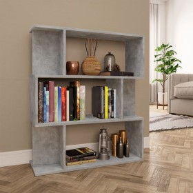 Betongraues Sperrholzregal 80x24x96cm von vidaXL, Bücherregale und Regale - Ref: Foro24-800085, Preis: 54,80 €, Rabatt: %