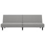 Sofá cama de 2 plazas terciopelo gris claro de , Sofás - Ref: Foro24-375926, Precio: 214,32 €, Descuento: %