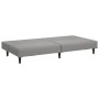 Sofá cama de 2 plazas terciopelo gris claro de , Sofás - Ref: Foro24-375926, Precio: 214,32 €, Descuento: %