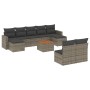 Set de sofás de jardín 10 pzas con cojines ratán sintético gris de , Sofás modulares de exterior - Ref: Foro24-3224324, Preci...