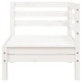 3-seater garden sofa with white pine wood footrest by , Modular outdoor sofas - Ref: Foro24-838055, Price: 207,99 €, Discount: %