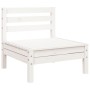 3-seater garden sofa with white pine wood footrest by , Modular outdoor sofas - Ref: Foro24-838055, Price: 207,99 €, Discount: %