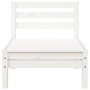 3-seater garden sofa with white pine wood footrest by , Modular outdoor sofas - Ref: Foro24-838055, Price: 207,99 €, Discount: %