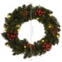 Coronas navideñas 2 unidades con adornos verde 45 cm de vidaXL, Adornos festivos - Ref: Foro24-284330, Precio: 44,24 €, Descu...