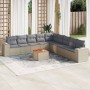 Garden sofa set with beige cushions 10 pieces synthetic rattan by , Garden sets - Ref: Foro24-3257823, Price: 708,59 €, Disco...