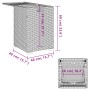 Gray rattan covered table for propane cylinder 40x40x60 cm by , Garden tables - Ref: Foro24-366296, Price: 108,82 €, Discount: %