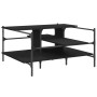 Black engineered wood coffee table 100x100x48.5 cm by , Coffee table - Ref: Foro24-842311, Price: 88,50 €, Discount: %