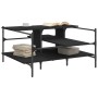 Black engineered wood coffee table 100x100x48.5 cm by , Coffee table - Ref: Foro24-842311, Price: 88,50 €, Discount: %