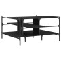 Black engineered wood coffee table 100x100x48.5 cm by , Coffee table - Ref: Foro24-842311, Price: 88,50 €, Discount: %