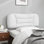 White synthetic leather padded bed headboard 100 cm by , Headboards and footboards - Ref: Foro24-374557, Price: 54,39 €, Disc...