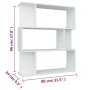 Estantería/divisor madera contrachapada blanco 80x24x96 cm de vidaXL, Librerías y estanterías - Ref: Foro24-800081, Precio: 5...