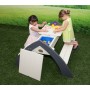 AXI Delta children's picnic table gray and white A031.023.00