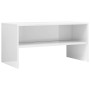 Mueble de TV madera contrachapada blanco brillante 80x40x40 cm de vidaXL, Muebles TV - Ref: Foro24-800060, Precio: 52,36 €, D...