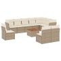 11-teiliges Gartensofa-Set mit beigen synthetischen Rattankissen von , Gartensets - Ref: Foro24-3223699, Preis: 777,27 €, Rab...