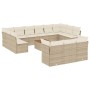 Set sofás de jardín 14 pzas con cojines ratán sintético beige de , Conjuntos de jardín - Ref: Foro24-3223923, Precio: 1,00 €,...