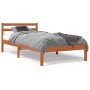 Estructura de cama madera maciza de pino marrón cera 90x190 cm de , Camas y somieres - Ref: Foro24-844138, Precio: 69,54 €, D...