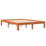 Estructura de cama madera maciza pino marrón cera 140x190 cm de , Camas y somieres - Ref: Foro24-844167, Precio: 118,58 €, De...