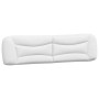 Cabecero de cama acolchado cuero sintético blanco 200 cm de , Cabeceros y pies de cama - Ref: Foro24-374624, Precio: 91,65 €,...