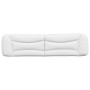 Cabecero de cama acolchado cuero sintético blanco 200 cm de , Cabeceros y pies de cama - Ref: Foro24-374624, Precio: 91,65 €,...