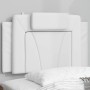 White synthetic leather padded bed headboard 90 cm by , Headboards and footboards - Ref: Foro24-374768, Price: 35,99 €, Disco...