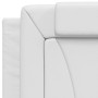 Cabecero de cama acolchado cuero sintético blanco 90 cm de , Cabeceros y pies de cama - Ref: Foro24-374768, Precio: 38,28 €, ...