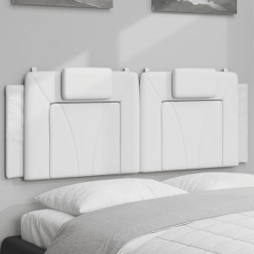 Cabecero de cama acolchado cuero sintético blanco 120 cm de , Cabeceros y pies de cama - Ref: Foro24-374782, Precio: 48,99 €,...