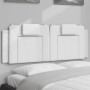 White synthetic leather padded bed headboard 120 cm by , Headboards and footboards - Ref: Foro24-374782, Price: 48,39 €, Disc...