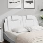 Cabecero de cama acolchado cuero sintético blanco 120 cm de , Cabeceros y pies de cama - Ref: Foro24-374782, Precio: 48,39 €,...