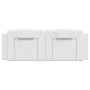 White synthetic leather padded bed headboard 120 cm by , Headboards and footboards - Ref: Foro24-374782, Price: 48,39 €, Disc...