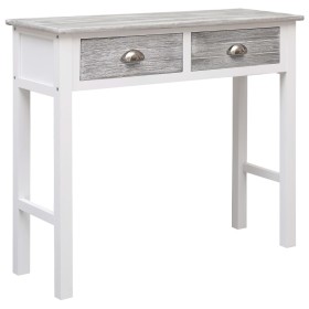 Gray wooden console table 90x30x77 cm by vidaXL, Side tables - Ref: Foro24-284143, Price: 107,06 €, Discount: %