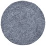 Modern long pile shaggy rug PAMPLONA blue Ø 120 cm by , Rugs - Ref: Foro24-375333, Price: 35,59 €, Discount: %