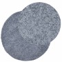 Modern long pile shaggy rug PAMPLONA blue Ø 120 cm by , Rugs - Ref: Foro24-375333, Price: 35,59 €, Discount: %