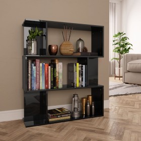 Regal/Raumteiler schwarz mit Glanz 80x24x96 cm von vidaXL, Bücherregale und Regale - Ref: Foro24-800088, Preis: 71,23 €, Raba...