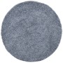 Modern long pile shaggy rug PAMPLONA blue Ø 80 cm by , Rugs - Ref: Foro24-375331, Price: 24,54 €, Discount: %