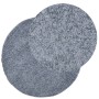 Modern long pile shaggy rug PAMPLONA blue Ø 80 cm by , Rugs - Ref: Foro24-375331, Price: 24,54 €, Discount: %