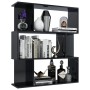 Shelf/space divider black with gloss 80x24x96 cm by vidaXL, Bookcases and shelves - Ref: Foro24-800088, Price: 71,23 €, Disco...