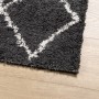 PAMPLONA modern long pile rug black and cream 120x120cm by , Rugs - Ref: Foro24-375409, Price: 35,61 €, Discount: %