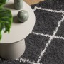 PAMPLONA modern long pile rug black and cream 200x200cm by , Rugs - Ref: Foro24-375414, Price: 77,23 €, Discount: %