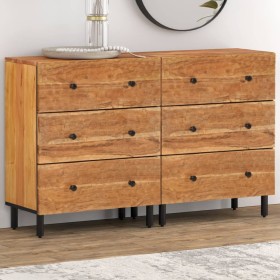 Hilfsschränke 2 Stück massives Akazienholz 60x33x75 cm von , Sideboards - Ref: Foro24-3206285, Preis: 334,44 €, Rabatt: %