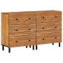 Armarios auxiliares 2 uds madera maciza de acacia 60x33x75 cm de , Aparadores - Ref: Foro24-3206285, Precio: 334,73 €, Descue...