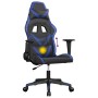 Black and blue synthetic leather massage gaming chair by , Gaming chairs - Ref: Foro24-345423, Price: 124,12 €, Discount: %