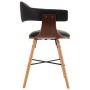 Dining chairs 2 units synthetic leather and curved black wood by vidaXL, dining chairs - Ref: Foro24-283137, Price: 205,10 €,...