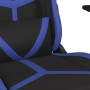 Schwarz-blauer Massage-Gaming-Stuhl aus Kunstleder von , Gaming-Stühle - Ref: Foro24-345423, Preis: 124,12 €, Rabatt: %