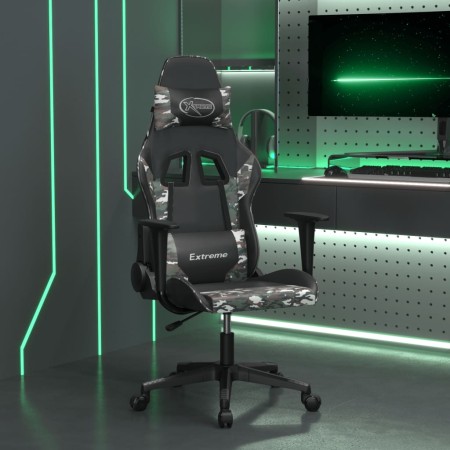 Silla gaming de masaje cuero sintético negro y camuflaje de , Sillones para videojuegos - Ref: Foro24-345456, Precio: 127,50 ...