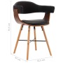 Esszimmerstühle 2 Stk. Kunstleder und gebogenes Holz schwarz von vidaXL, Essstühle - Ref: Foro24-283137, Preis: 205,10 €, Rab...